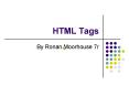 HTML Tags PowerPoint PPT Presentation