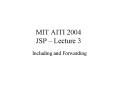 MIT AITI 2004 JSP Lecture 3 PowerPoint PPT Presentation