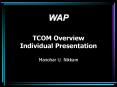 TCOM Overview Individual Presentation PowerPoint PPT Presentation