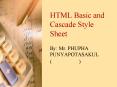 HTML Basic and Cascade Style Sheet PowerPoint PPT Presentation