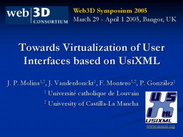 Towards Virtualization of User Interfaces based on UsiXML