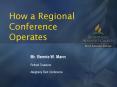 How a Regional Conference Operates PowerPoint PPT Presentation