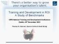 Training and Development in ROI: A Study of Benchmarks PowerPoint PPT Presentation