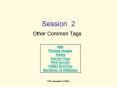 Other Common Tags PowerPoint PPT Presentation