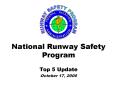 National Runway Safety Program PowerPoint PPT Presentation