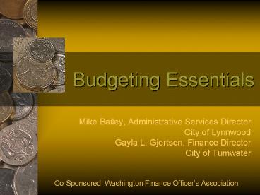 Budgeting Essentials