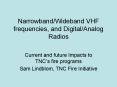 NarrowbandWideband VHF frequencies, and DigitalAnalog Radios PowerPoint PPT Presentation