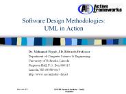 Software Design Methodologies: UML in Action
