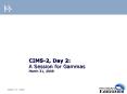 CIMS2, Day 2: A Session for Gammas March 31, 2009 PowerPoint PPT Presentation
