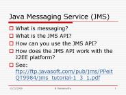 Java Messaging Service JMS