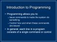 Introduction to Programming PowerPoint PPT Presentation