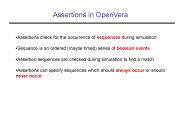 Assertions in OpenVera