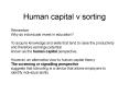 Human capital v sorting PowerPoint PPT Presentation