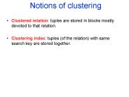 Notions of clustering