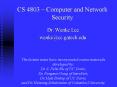 CS 4803 Computer and Network Security PowerPoint PPT Presentation