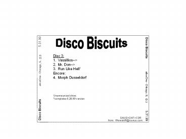 Disco Biscuits