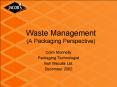 Waste Management A Packaging Perspective PowerPoint PPT Presentation
