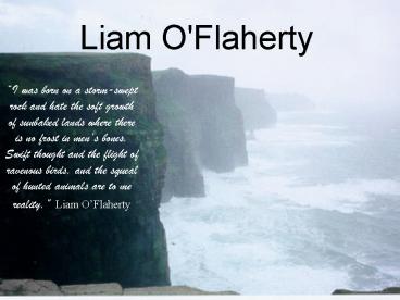 Liam O'Flaherty
