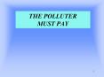 THE POLLUTER MUST PAY PowerPoint PPT Presentation