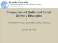 Comparison of Outbound Email Delivery Strategies PowerPoint PPT Presentation