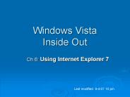 Windows Vista Inside Out