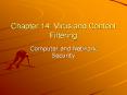 Chapter 14: Virus and Content Filtering PowerPoint PPT Presentation