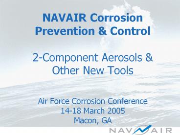 NAVAIR Corrosion Prevention