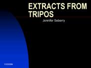 EXTRACTS FROM TRIPOS
