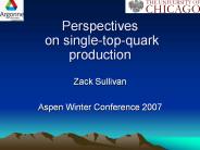 Perspectives on singletopquark production