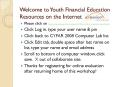 Welcome to Youth Financial Education Resources on the Internet PowerPoint PPT Presentation