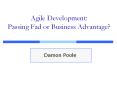 Agile Development: Passing Fad or Business Advantage PowerPoint PPT Presentation