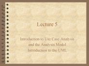 Introduction to Use Case Analysis