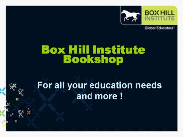 Box Hill Institute Bookshop