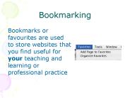 Bookmarking