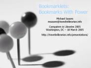 Bookmarklets: Bookmarks With Power