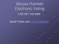 Secure%20Remote%20Electronic%20Voting PowerPoint PPT Presentation
