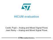HICUM evaluation
