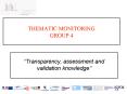 THEMATIC MONITORING GROUP 4 PowerPoint PPT Presentation