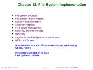 Chapter 12: File System Implementation