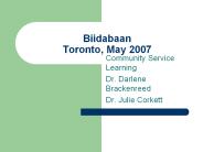 Biidabaan Toronto, May 2007