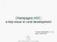 Champagne AOC, a keyissue in rural development PowerPoint PPT Presentation