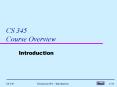 CS 345 Course Overview PowerPoint PPT Presentation