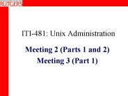 ITI481: Unix Administration