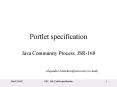 Portlet specification PowerPoint PPT Presentation
