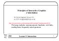 Principles of Interactive Graphics PowerPoint PPT Presentation