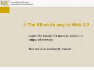The KB on its way to Web 2.0