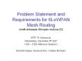 Problem%20Statement%20and%20Requirements%20for%206LoWPAN%20Mesh%20Routing%20(draft-dokaspar-6lowpan-routreq-03) PowerPoint PPT Presentation
