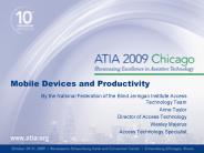 Mobile Devices and Productivity