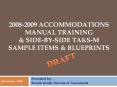 20082009 Accommodations Manual Training PowerPoint PPT Presentation