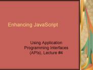 Enhancing JavaScript